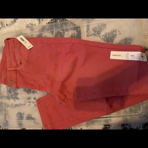 Pink - mid rise - ankle length